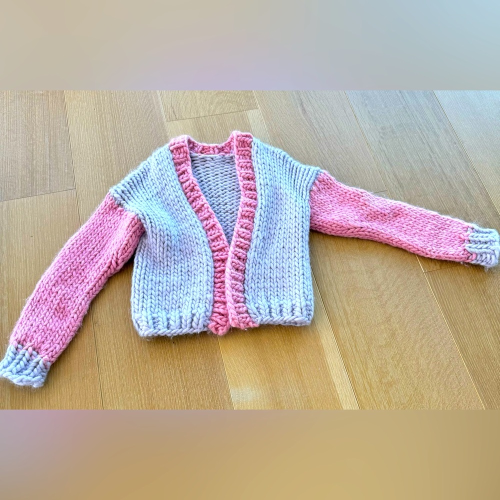 Love shack Fancy Collab hand made Sweater XS